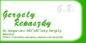 gergely repaszky business card